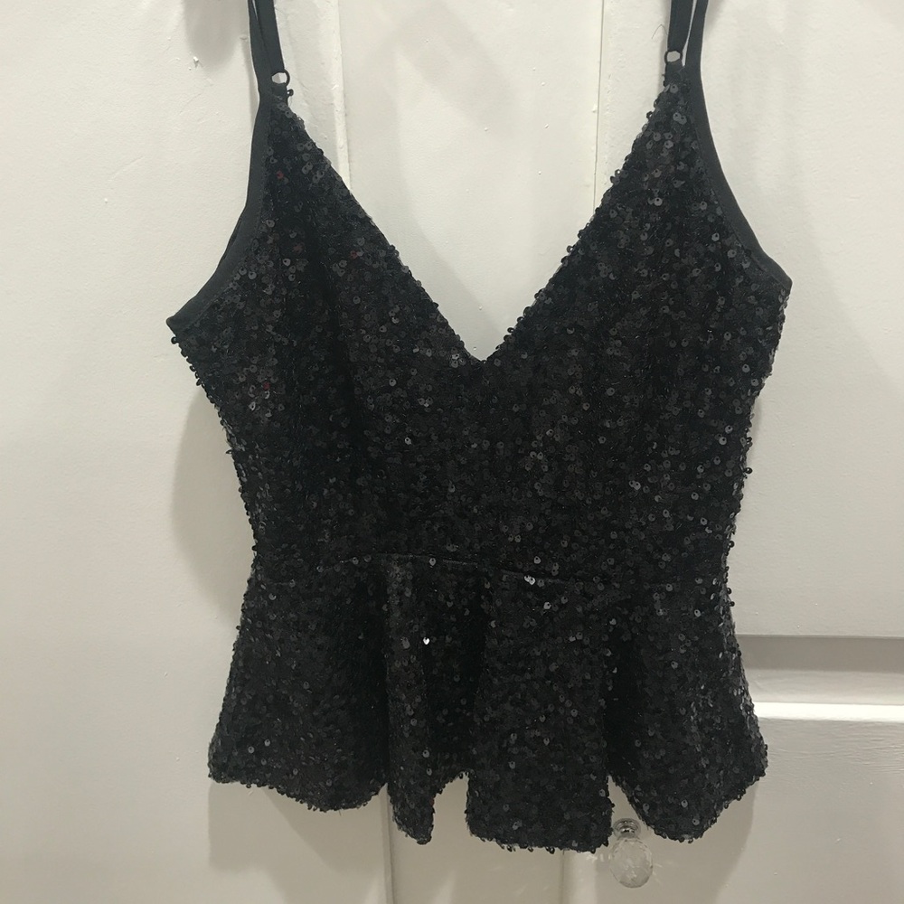Sequins peplum top